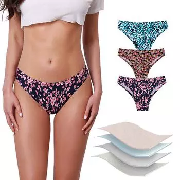 Купальники, менструальные герметичные бикини, впитывающие штаны, плавки с высокой талией для женщин-подростков L синий