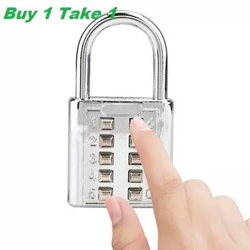 (Купить 1 взять 1)Навесной комбинированный замок, 10-значная кнопка/навесной комбинированный замок. Навесной комбинированный замок.