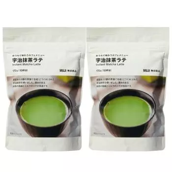 купить 2 меню MUJI quality cafe menu, чтобы наслаждаться им дома Uji Matcha Latte 170 г x 2 пакета Instant Seasonal Limited [Оптовые пакеты]