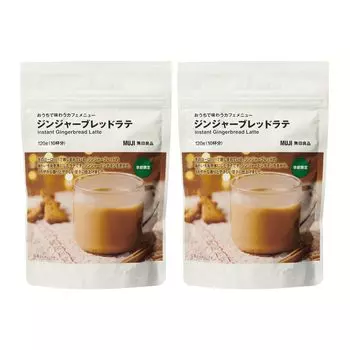 купить 2 меню MUJI quality cafe menu, чтобы наслаждаться им дома Пряничный латте 120 г x 2 пакета Instant Seasonal limited [Bullet bags]