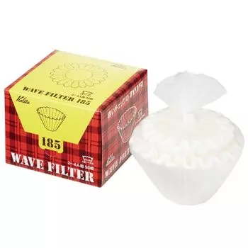Купите 5 воронок Kalita Wave, предназначенных для роши на 2–4 персоны, набор из 5 250 штук кофейных фильтровальных бумаг, совместимых с воронками Origami [коробки оптом] белый