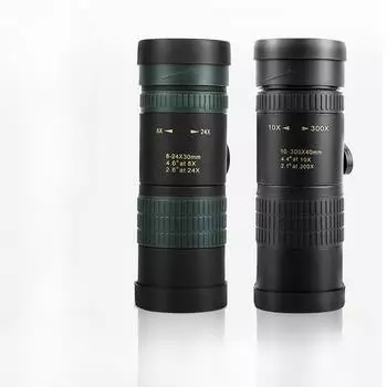Купите новые телескопические очки 10-30x40 с одной трубкой, фотографии высокой четкости для взрослых на открытом воздухе.