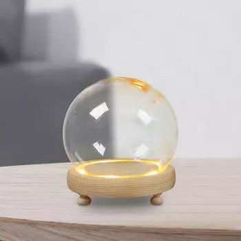 Купол дисплея с основанием, колпак, прозрачная крышка, постамент, украшение, аксессуар для кукольного домика 10 cm