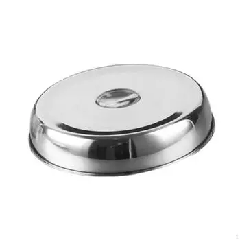 Купол для еды с плоским верхом из нержавеющей стали для барбекю в помещении 18CM