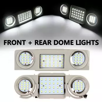 Купольные потолочные фонари для салона автомобиля для VW Passat CC B6 B7 Golf Tiguan Touran Scirocco Seat Leon Alhambra Skoda Superb Octavia 48 светодиодный автомобильный Стайлинг Fornt Dome light