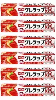 Kureha NEW Kurewrap Mini Value Kureha Cut 22cm x 50m Flap Included Food Use Heat Resistant Cold Resistant Bulk Purchase of Anti-rewinding [Set 6]