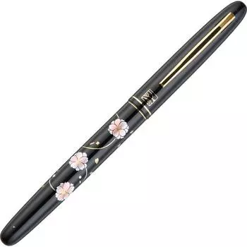 Kuretake Fude Pen Kuretake Fountain Brush Makie Monogatari Peony Cherry Blossom Black Black Axis DU184-315