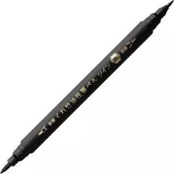 Kuretake Kuretake Brush Pen Twin Black Покупка набора на масляной основе TSA-010S [Опт 10]
