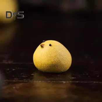 Курица Чай Домашнее Животное Ручной Работы Фиолетовый Песок Художественное Украшение Милая Чайная Игрушка для Чайного Сервиза Привлекательное Украшение Стола Декор Книжной Полки Chick