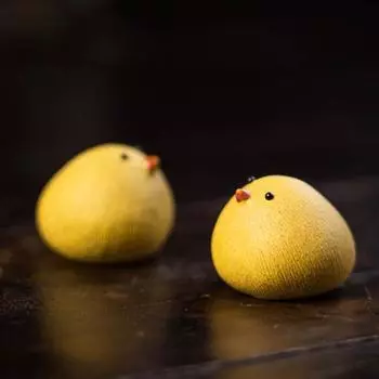 Курица Чай Домашнее Животное Ручной Работы Фиолетовый Песок Художественное Украшение Милая Чайная Игрушка для Чая