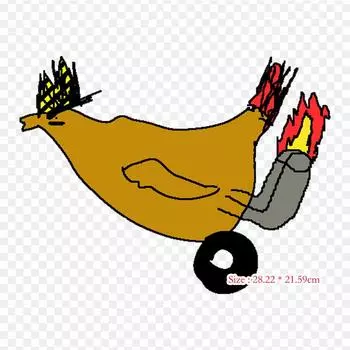 Курица Counter Strike Source, термопереносная печать, виниловые нашивки, наклейки для одежды, аппликации «сделай сам», моющиеся нашивки