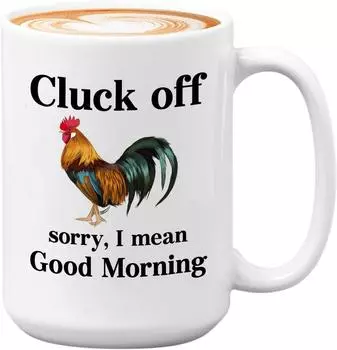 Курица Индейка Петух Курица Керамическая Кружка для Кофе Новая Большая Вместимость Чашка для Чая Я Могу Выглядеть 401-500ml