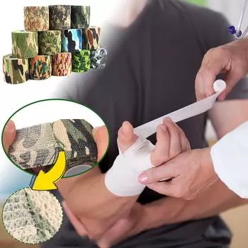 (Курица Кунг Пао)Эластичные бинты Самоклеящаяся повязка Нетканая спортивная повязочная лента 10 см х 4,5 м One size