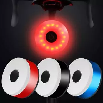 (Курица Кунг Пао)Велосипедный задний USB перезаряжаемый светодиодный компактный задний фонарь для велосипеда, 5 режимов