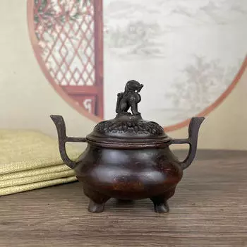 Курильница для благовоний Ароматическая новинка Подарок на новоселье Медный держатель Кадило Украшение для
