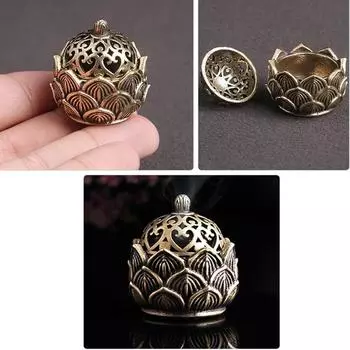 Курильница для благовоний Feng Shui Lotus Zen Coil Holder Censer для ароматерапии Tea House Meditation Tabletop Decoration