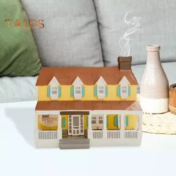 Курильница для благовоний Gilmore House Dragonfly Inn Resin Cottage Подставка для благовоний в стиле Гилмор для домашнего декора жёлтый