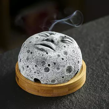 Курильница для благовоний Настольное украшение Коллекционный идеальный подарок Лунный держатель Домашнее украшение для