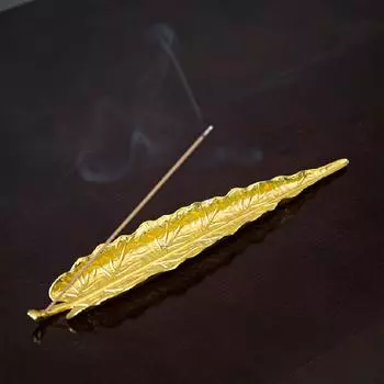 Курильница для благовоний в виде листьев, улавливатель пепла для благовоний, держатель для палочек благовоний для прилавков, комната для медитации, курильница для украшения дома