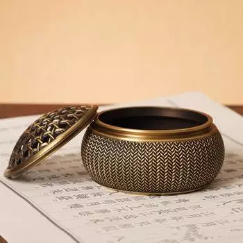 Курильница из чистой меди, бытовая комнатная курильница для благовоний, японский стиль, агаровое дерево, украшение для чая в стиле дзен as the picture