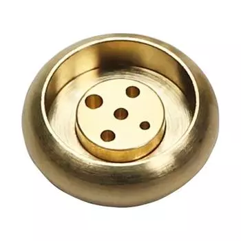 Курильница матовая, 5 отверстий, антиокислительная поверхность, компактный съемный латунный держатель для палочек для дома