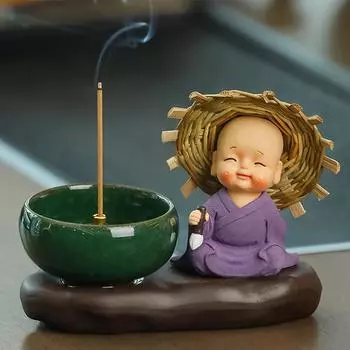 Курильница ручной работы, буддийский монах, кадильница в китайском стиле, украшения для дома