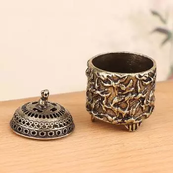 Курильница с красным венцом журавля, буддийская палочка для благовоний, мини-курильница из сандалового дерева, украшение для домашнего декора