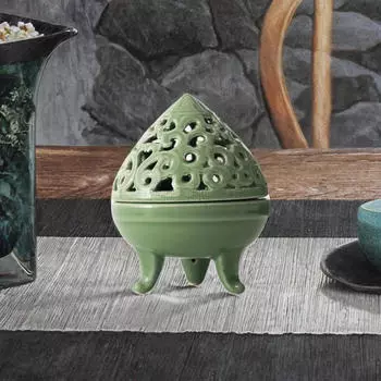 - Курильница с крышкой, украшение стола, элегантный китайский держатель для благовоний B