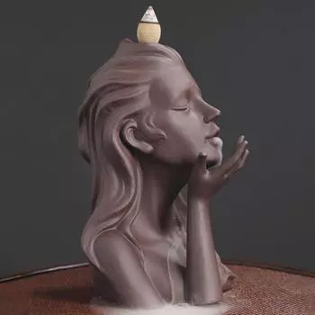 Курильница с водопадом, расслабляющий коллекционный подарок, полезный женский образ для гостиной