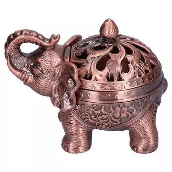 Курильница «Слон» с многофункциональной подставкой для благовоний на высоких ножках для дома коричневый