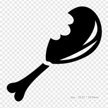 Куриная ножка силуэт жареная курица термопереносная печать виниловые нашивки наклейки для одежды DIY аппликации моющиеся нашивки