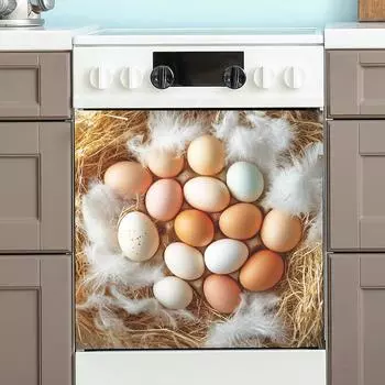 Куриное гнездо Яйцо Перо Домашняя Кухня Украшения Декоративные Наклейки 34*34cm/fun-f332