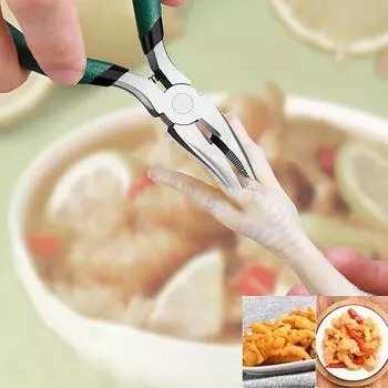 Куриные ножки, бескостные плоскогубцы, ножницы для бритья костей, зажим для бескостных инструментов синий