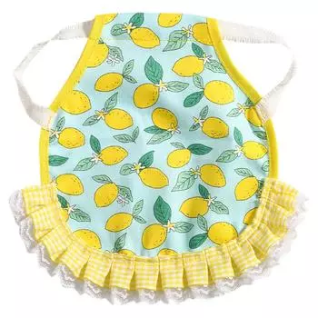 Куриный фартук с принтом Куриное седло для защиты спины Эластичные ремни куртки Куриный фартук E жёлтый