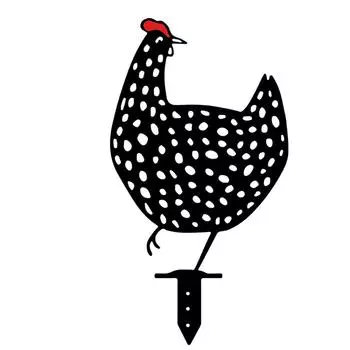 Куриный колышек Искусство Акриловый полый курятник водонепроницаемый садовый газон украшения b