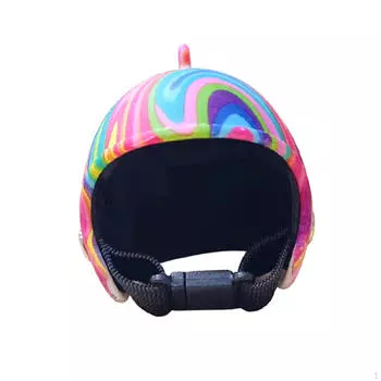 Куриный шлем-кепка для домашних животных, защитный головной убор для птиц, уток, косплея, походов multicolor