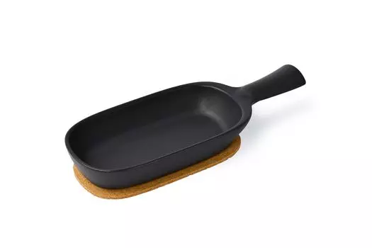 Kuriyama Gratin dish that can be used with grilled fish Grill dish handy with mat Made in Japan Black GR-311 чёрный