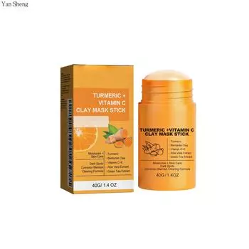 Куркума Грязь Осветление Кожи Мукционный Стик Глубокое Очищение Сужение Пор Осветление Цвета Кожи Намазывание 40g