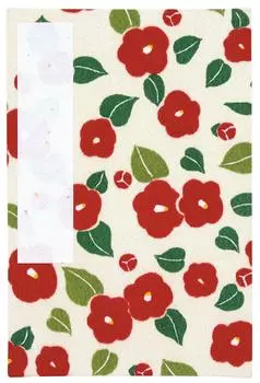 Kurochiku Goshuin Book Flower Box Extra Large Camellia Light Brown 71501501