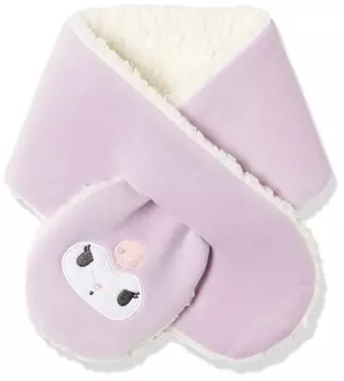 Kuromi Muffler Neck Warmer Tippet Sanrio Character Cold Protection Kids Black 80cm x 12cm [Okamoto] 318-886