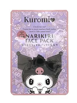 Kuromi Narikiri face pack paisley pattern