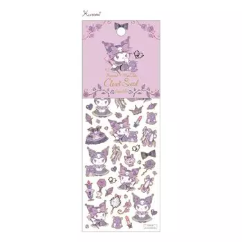 Kuromi Takeimiki Edge Foil Clear Feminine Sanrio [Seal Sheet] Seal/Dark