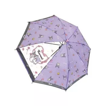 Kuromi Umbrella 45cm Transparent Window Hand Open Sanrio Cute
