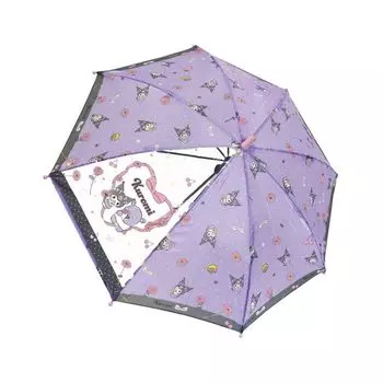 Kuromi Umbrella 50cm Transparent Window One Touch Sanrio Cute