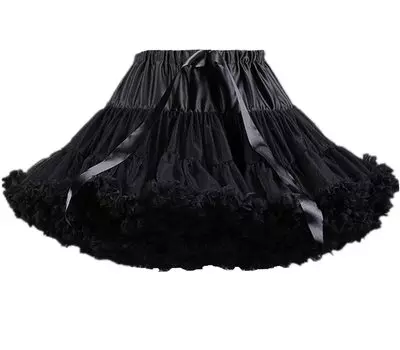 Kuroobaa Pannier Объемная юбка Юбка-пачка Тюль Нижняя юбка Пышная панье 40 см (черный) чёрный