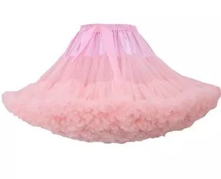 Kuroobaa Pannier Объемная юбка Юбка-пачка Тюль Нижняя юбка Пышная панье 40 см (розовый)