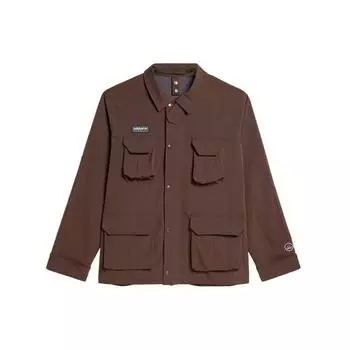 Куртка Adidas Originals X Spezial Haslingden с однотонным логотипом, спортивная мужская куртка темно-коричневого цвета IN6760 XS