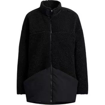 Куртка Adidas Prsve Prime Green Solid Color Loose Fit Zip-воротник с длинным рукавом Женская куртка Black H29564 M