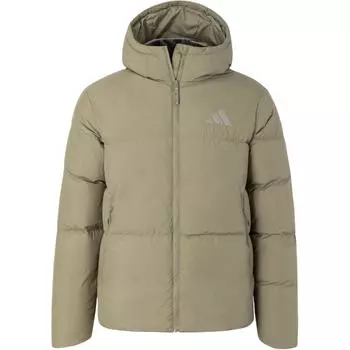 Куртка Adidas Puffy Down Jacket Водонепроницаемая теплая спортивная повседневная куртка-пуховик унисекс зеленая JV6188 S