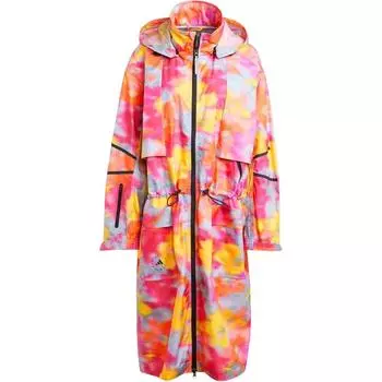 Куртка Adidas Stella McCartney с капюшоном, двусторонняя, с длинным рукавом, на молнии, женские куртки Active-Gold Touch-Yellow IW7961 S